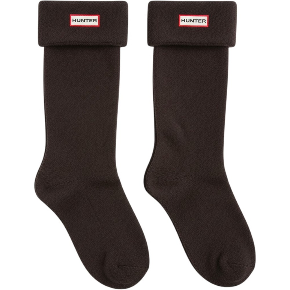 Hunter Boot Fleece Socks Size Large Black